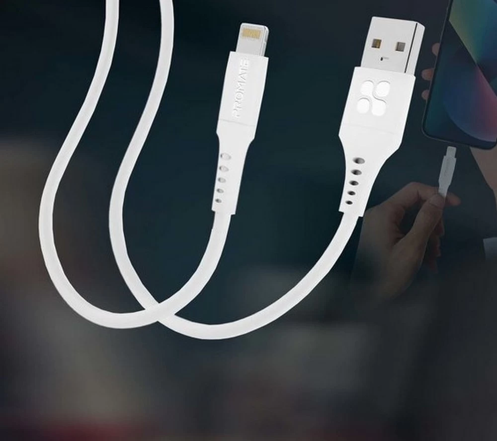 Кабель USB-A - Lightning Promate AISPOWERLINKAI200W 2 /2м /Белый photo 3