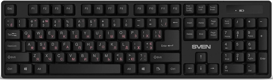 Клавиатура беспроводная Sven KBC2100W / Мембранная photo 1