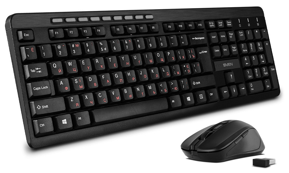 Tastatura + mouse Sven KB C3400W / Fara fir photo 1 Tastatura + mouse Sven KB C3400W / Fara fir photo 1