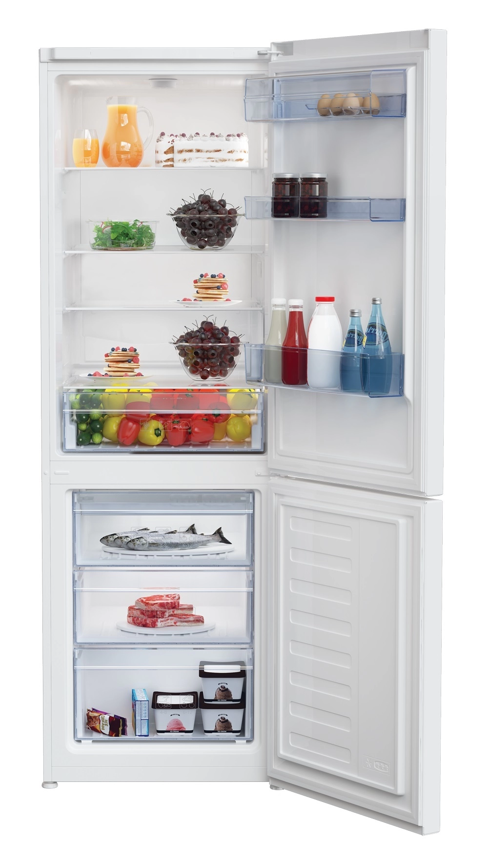 Frigider cu doua usi Beko RCSA365K20W / 343 l / 185 cm / A+ / Alb photo 3