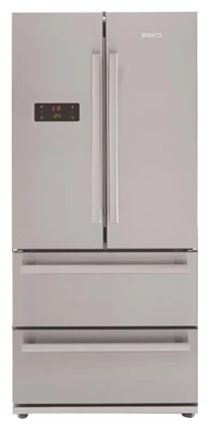 Frigider Side-by-Side Beko GNE60520X / 550 l / 182 cm / A+ / Gri photo 1