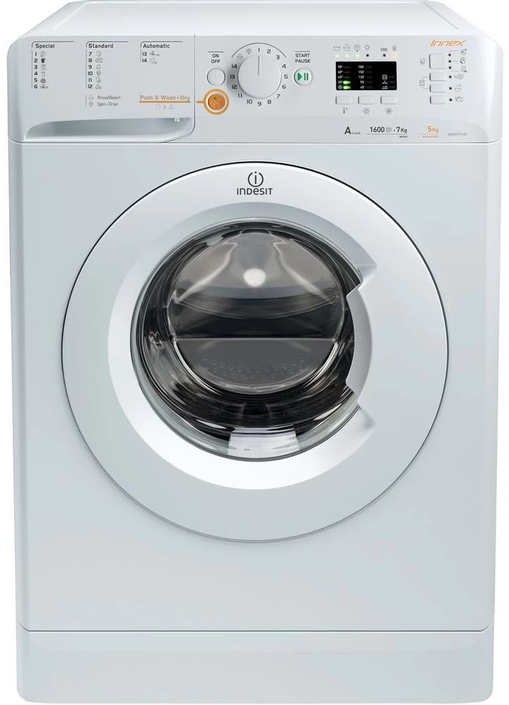 Masina de spalat/uscat Indesit XWDA751680X 7 kg /1600 rot/min /A /Alb photo 1