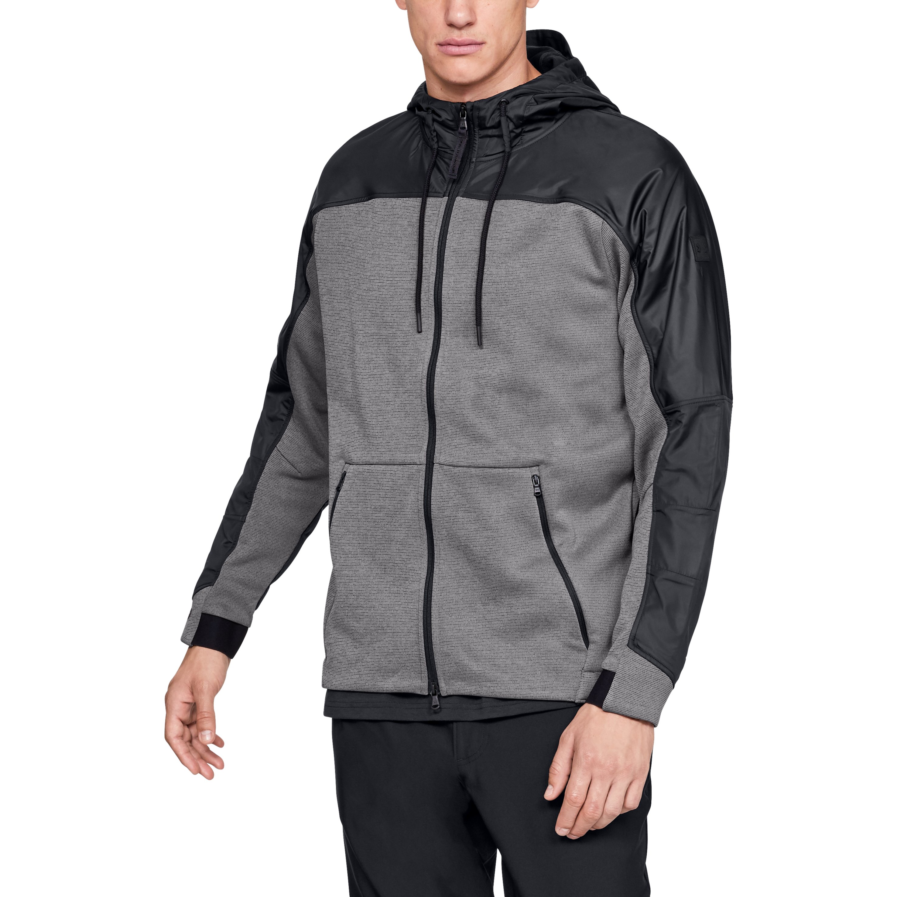 Мужская Толстовка Under Armour UNSTOPPABLE COLDGEAR SWACKET LG Черный/Белый photo 2