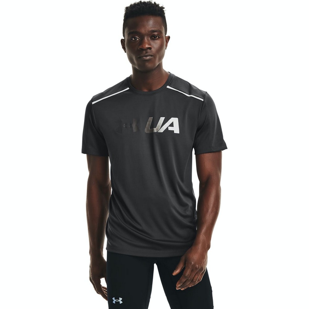 Tricou bărbătesc Under Armour UA RUN Graphic Print Fill SS S Negru photo 2