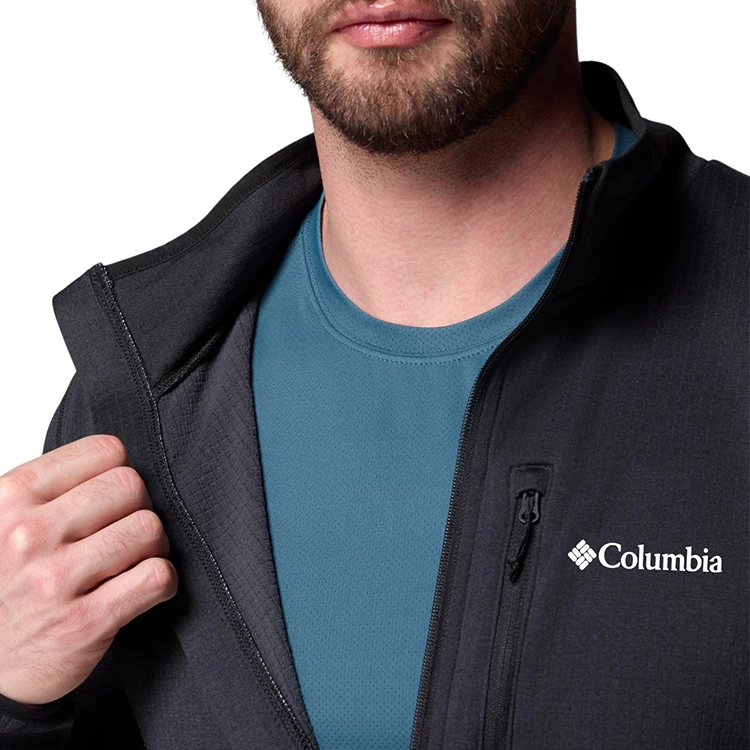 Мужская Толстовка Columbia Essential Hike Grid Fleece Full Zip S Черный photo 5