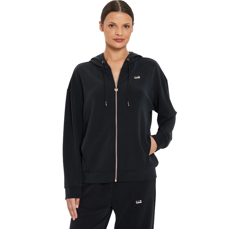 Толстовка EA7 EMPORIO ARMANI SWEATSHIRT XS Черный Женский photo 3