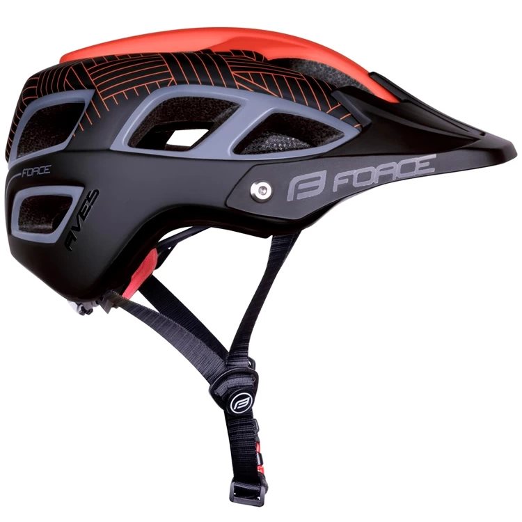 Шлем велосипедный Force AVES MTB Черный/Красный 90299910 photo 4