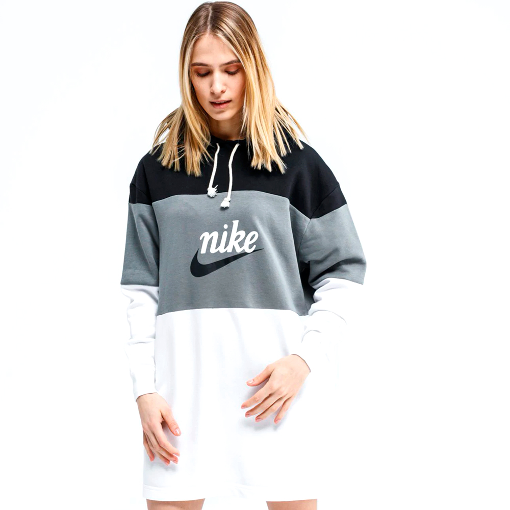 Rochie Nike W NSW VRSTY HOODIE DRESS FT L Femei photo 3