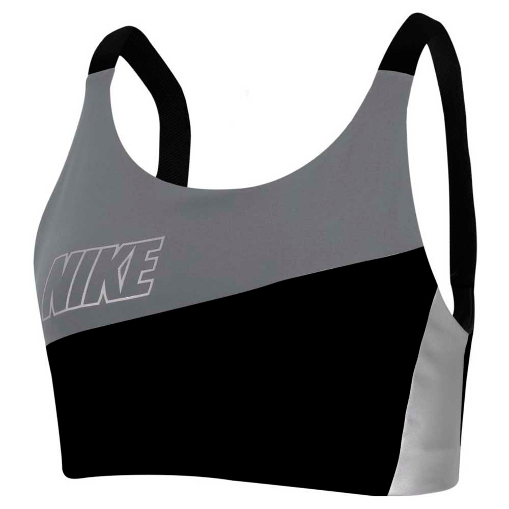 Bra sportive Nike SWOOSH MTLC LOGO BRA PAD / Femei / M / Gri-nergu photo 1