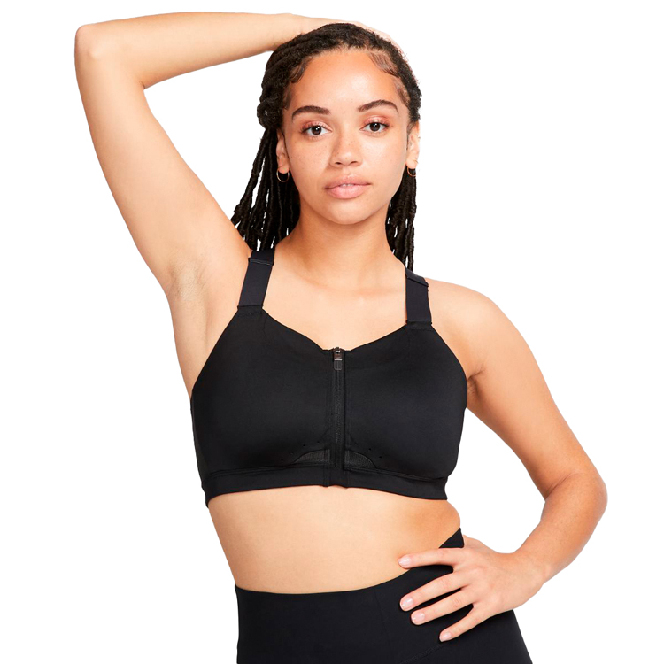 Bra sportive Nike W NK DF ALPHAS HS FRONT ZIP B / Femei / XSA-C / Negru photo 2