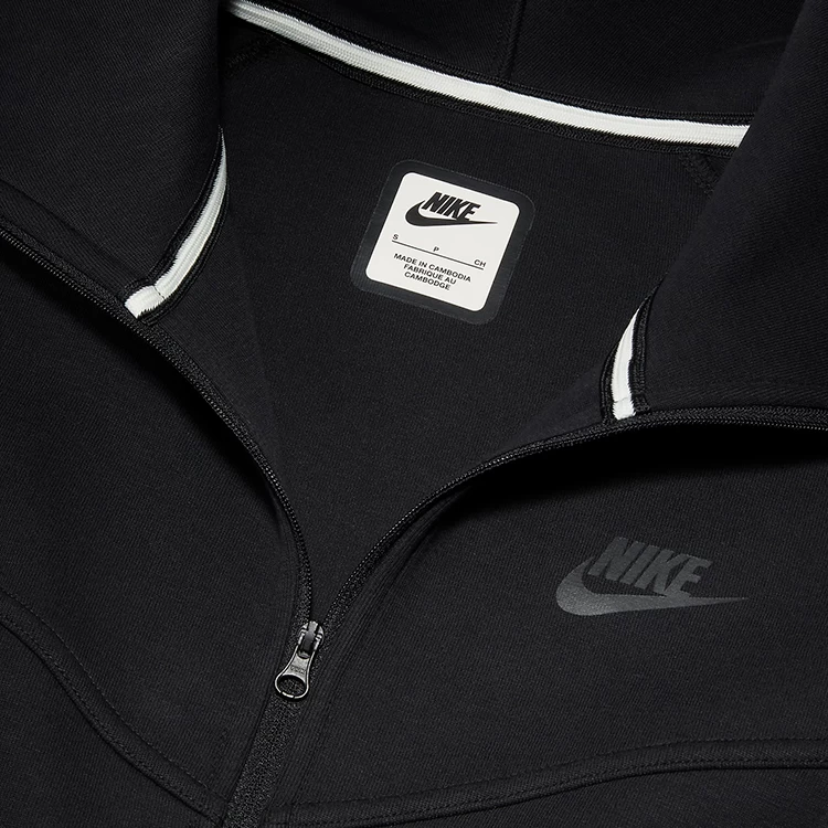 Толстовка Nike W NSW TCH FLC WR FZ HDY L Черный Женский photo 5