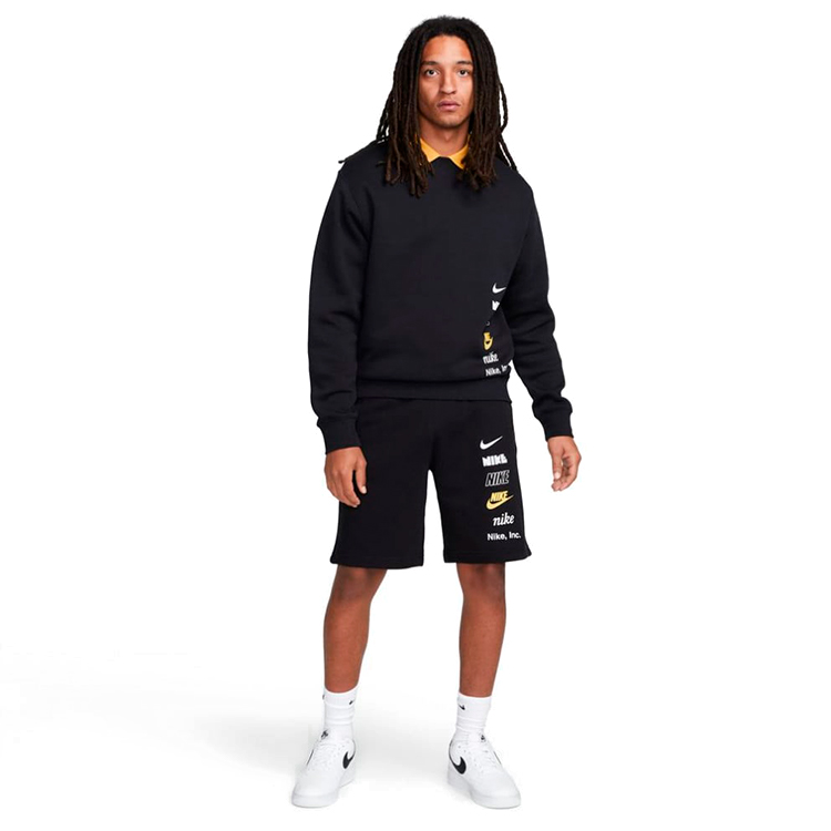 Шорты мужские Nike M NK CLUB+ FT SHORT MLOGO S-T Черный photo 4