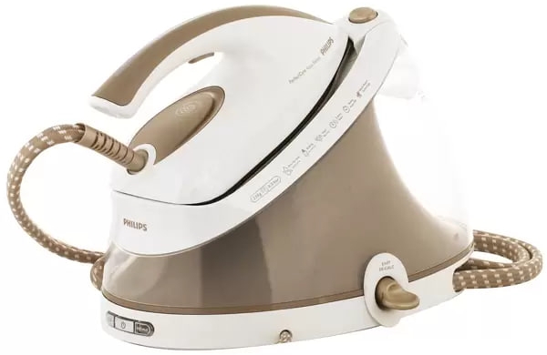 Утюг с парогенератором Philips GC8651/10, 2400 Вт, 180 г/мин и более г/мин, 2500 мл, Белый photo Утюг с парогенератором Philips GC8651/10, 2400 Вт, 180 г/мин и более г/мин, 2500 мл, Белый photo