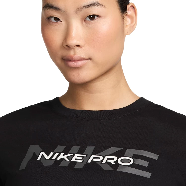 Футболка Nike W NK PRO SS CRP TEE / Женский / M / Черный photo 4