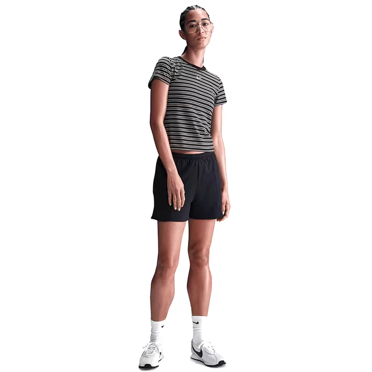 Футболка Nike W NSW NK CHLL KNT TEE PNX XL Черный/Белый Женский photo 5