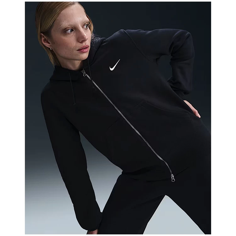 Толстовка Nike W NSW PHNX FLC STD FZ HDY M Черный Женский photo 5