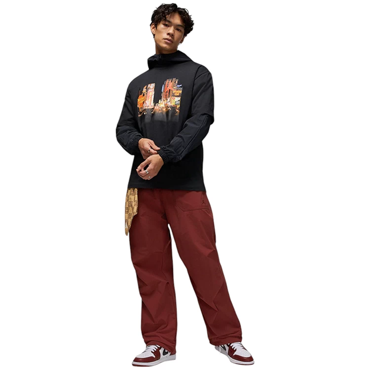 Tricou bărbătesc Nike M J NC LIGHTS SS CREW XS Negru photo 5