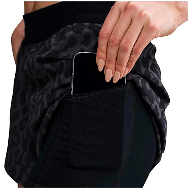 Шорты Nike W NK SWFT NVLT DF MR 2N1 3 SH XL Черный Женский photo 5