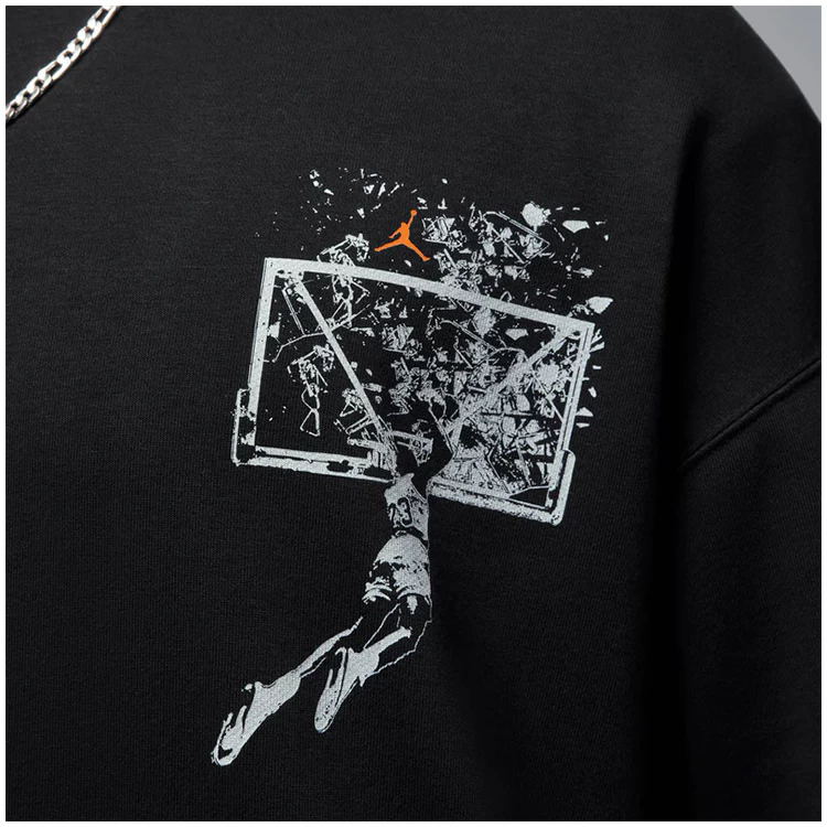 Hanorac pt bărbați Nike M J BRK OVS SBB HD LB M Negru photo 4