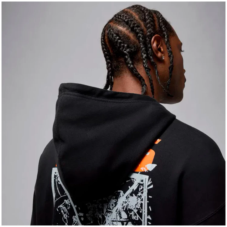 Hanorac pt bărbați Nike M J BRK OVS SBB HD LB M Negru photo 5