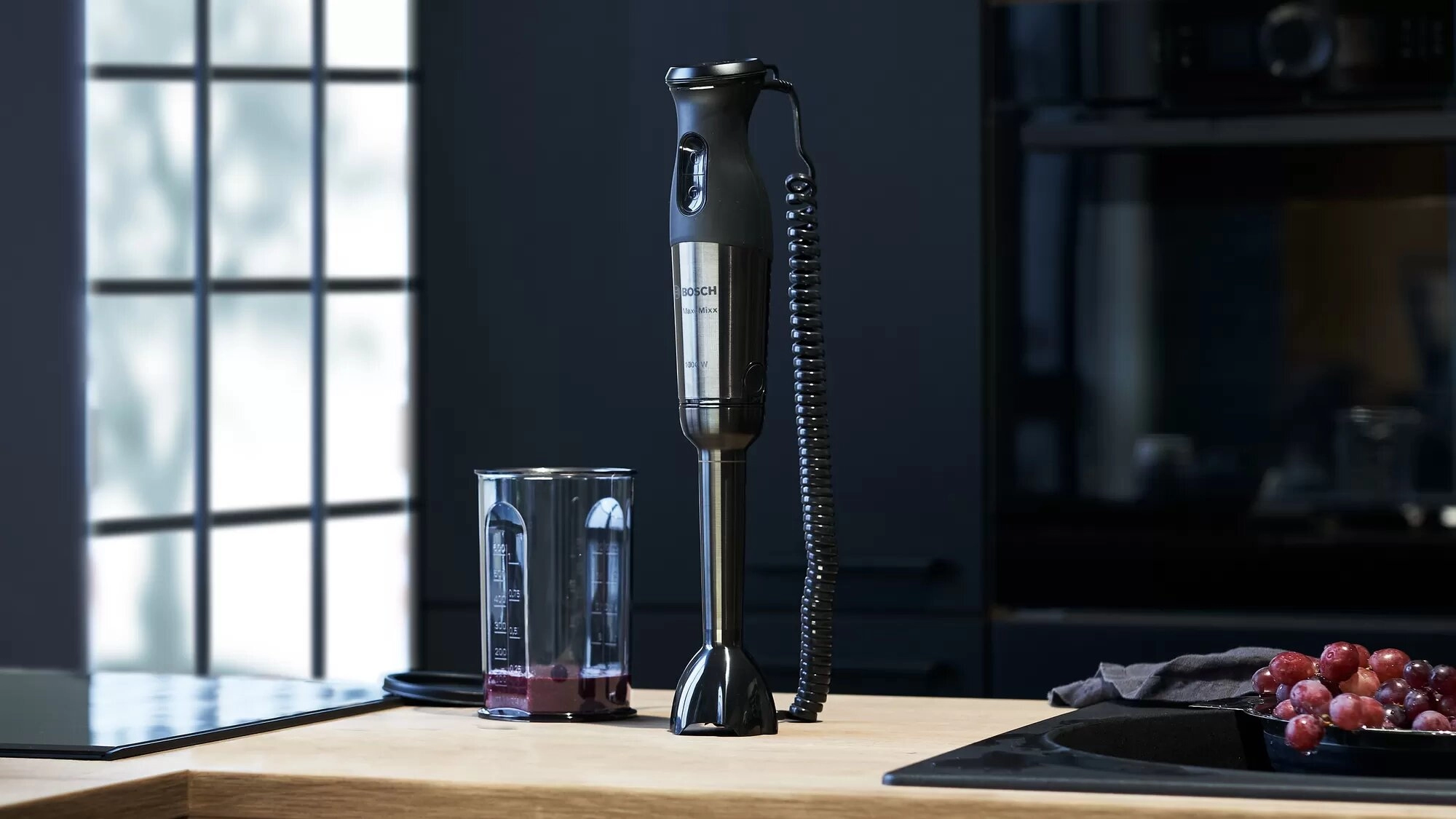 Блендер Погружной Bosch MS84CB6110 Черный / 12 скоростей / 1000 мл photo 2