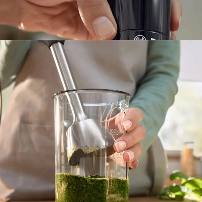 Blender Submersibil Bosch MSM4B610 Negru / 1 viteze / 600 ml photo 5