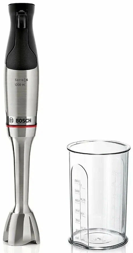 Блендер Погружной Bosch MSM6M810 Серебристый / 1 скоростей / 600 мл photo 1