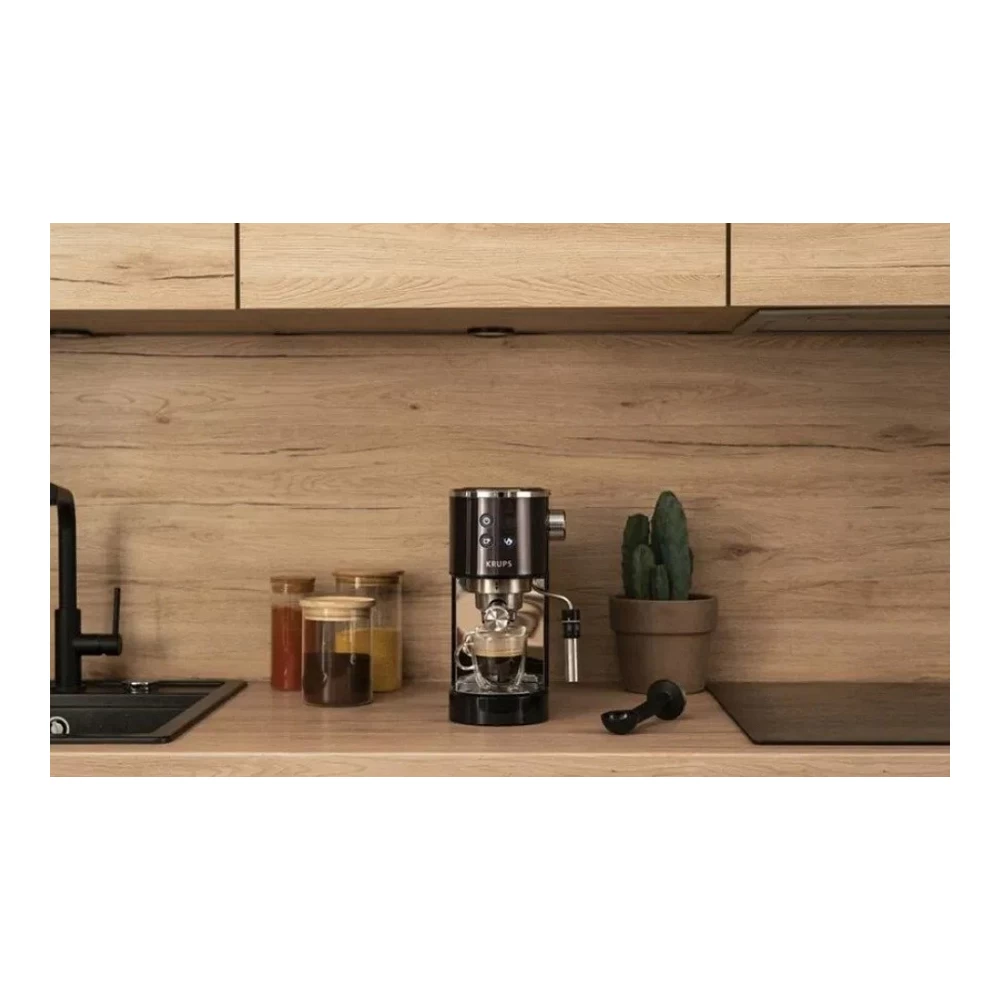 Cafetiera Krups XP444G10 / 1 l / Manuala / Macinata, pad cafea photo 6