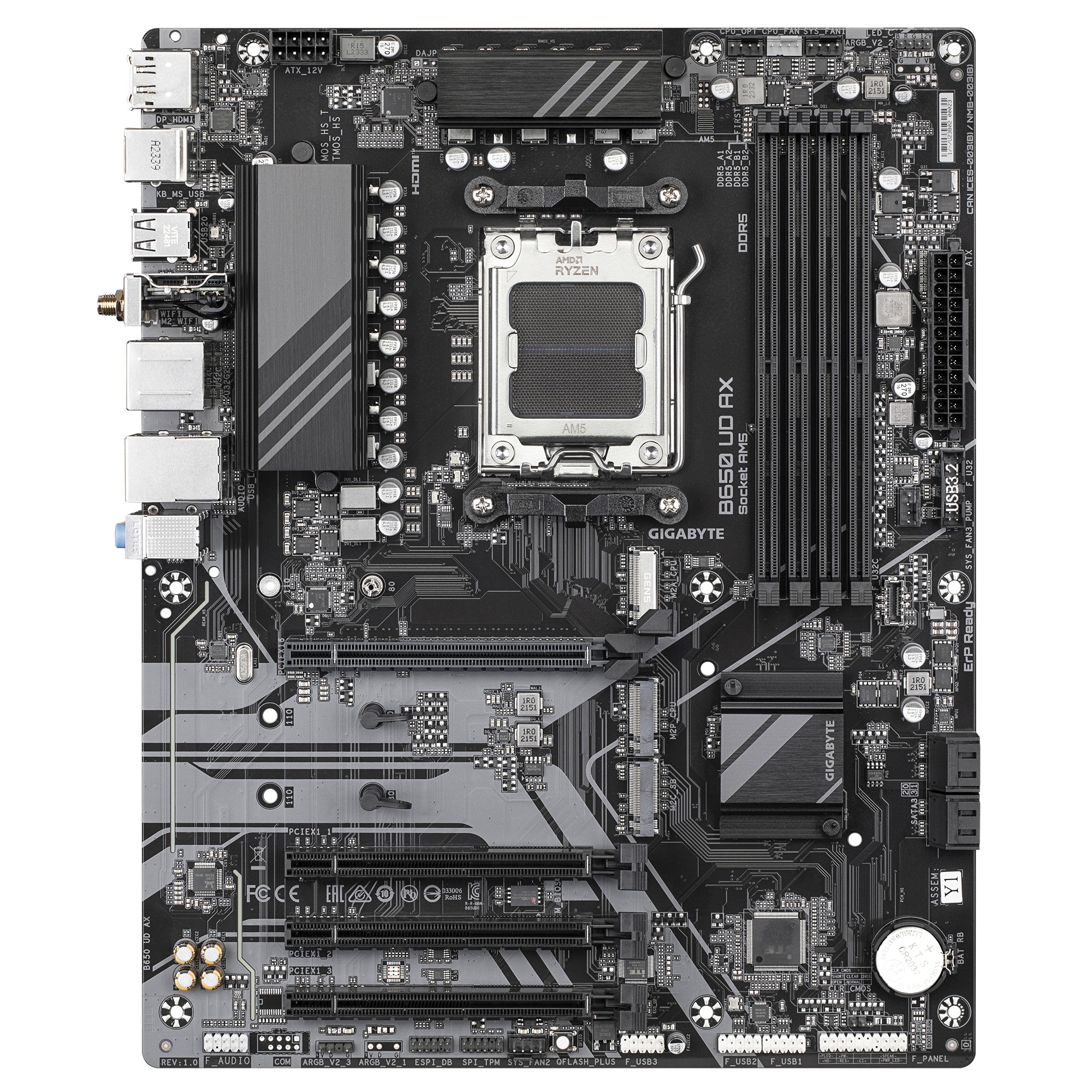 Материнская плата GIGABYTE B650 UD AX/ AM5/ B650/ DDR5/ ATX photo 2