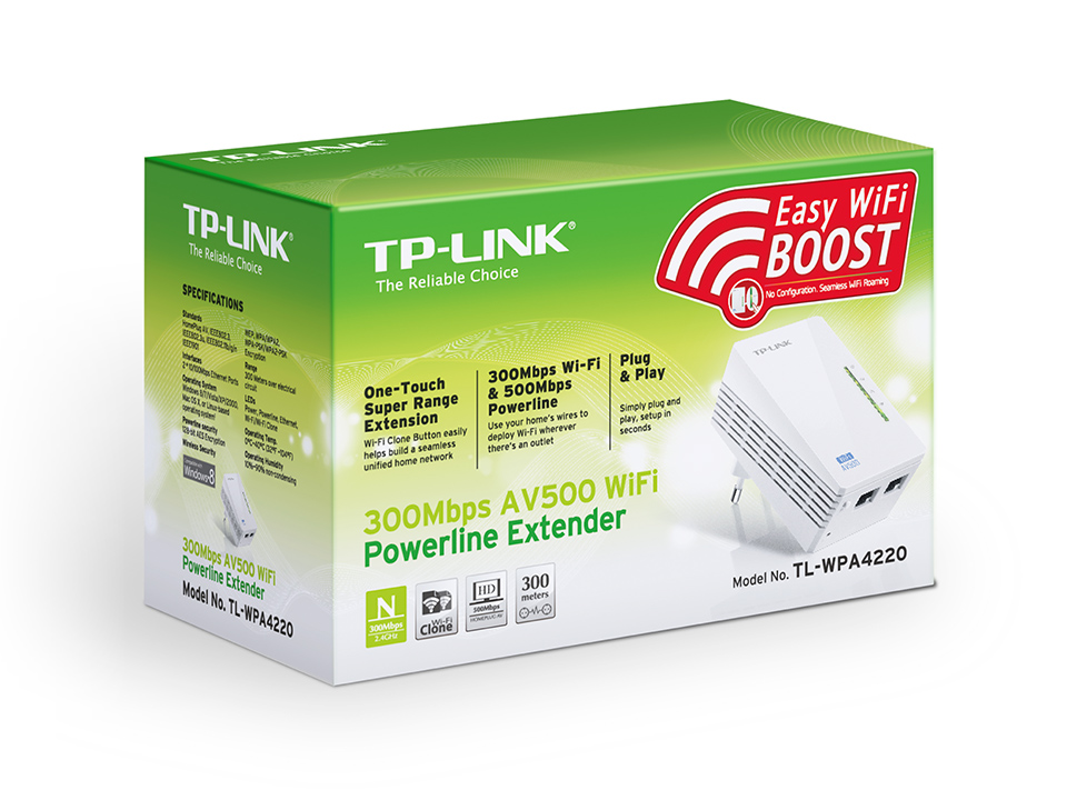 TP-LINK TL-WPA4220  N300 AV600 Powerline Adapter, Compact Size, 300Mbps Powerline Datarate, 1 Lan Port, Power Socket, HomePlug AV, Green Powerline,  Plug and Play, Pair Button, Range 300 meters in house photo 4