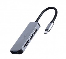 USB Hub Gembird UHB-CM-CRU3P1U2P2-01, USB Type-C 3-port USB hub (USB3.1 + USB 2.0) thumbnav 1
