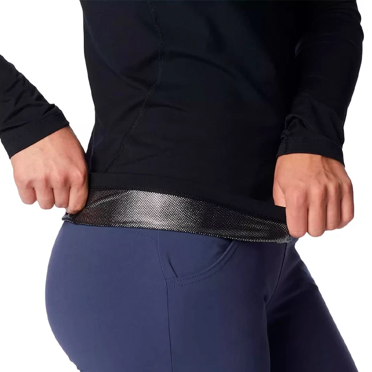 Футболка с длинным рукавом термобелье Columbia Midweight Stretch Long Sleeve Top M Черный Женский photo 4