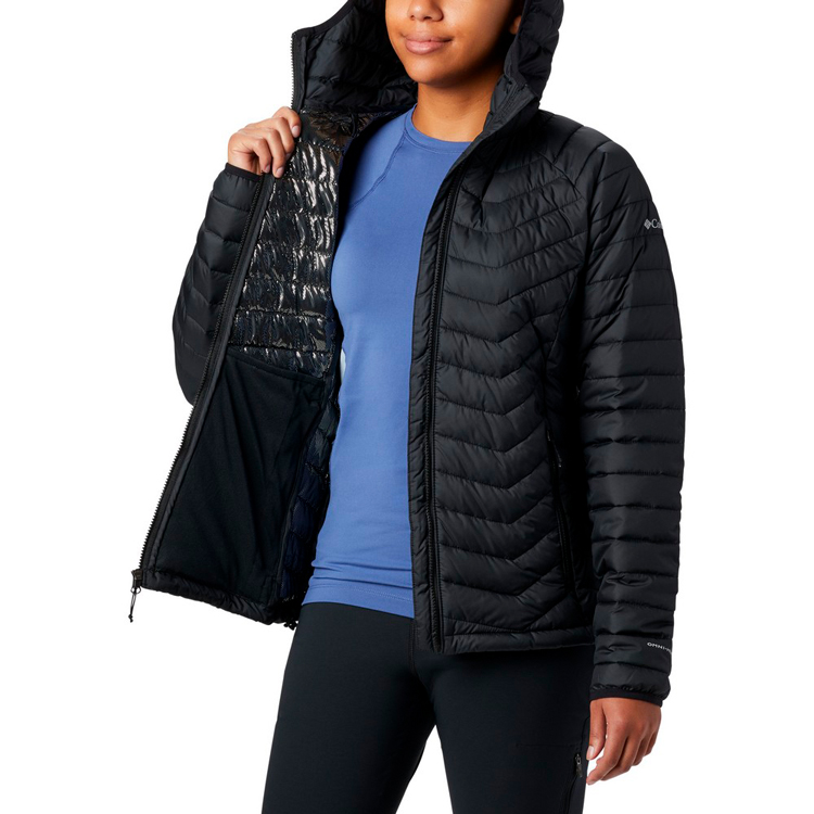 Scurta Columbia Powder Lite Hooded Jacket S Negru Femei photo 4