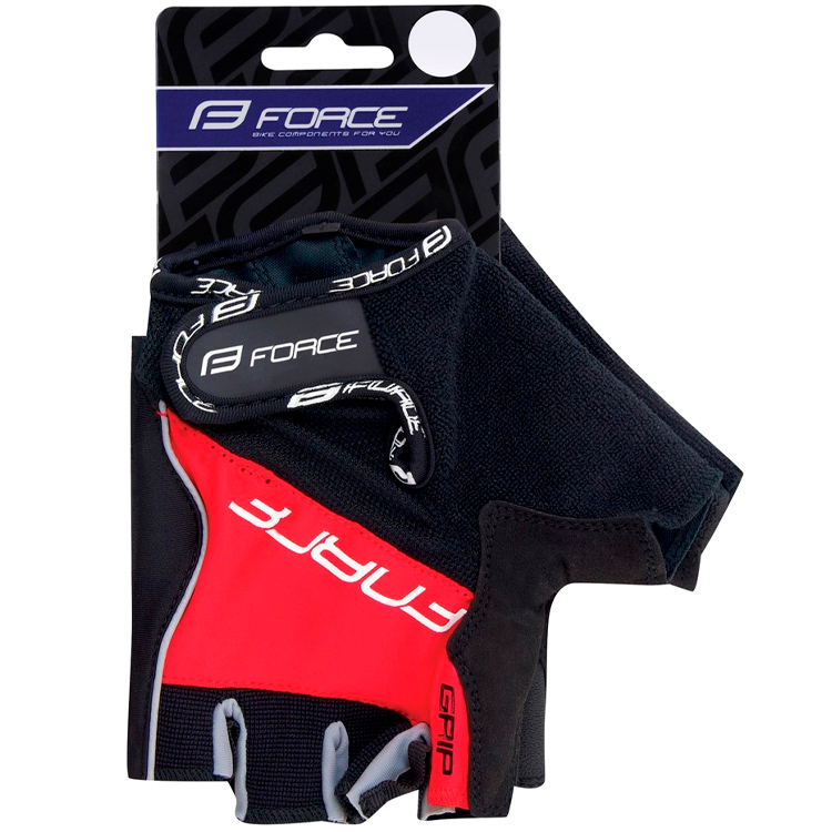Manusi pentru bicicleta Force GRIP gel Red 90511 photo 2
