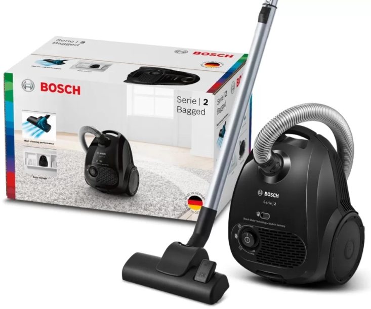 Пылесос с мешком Bosch BGB2X111 / 600Вт / Черный photo 3