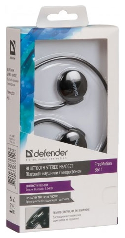 Căști Defender FreeMotion B611 Negru Fara fir / Home and Office / Negru photo 3