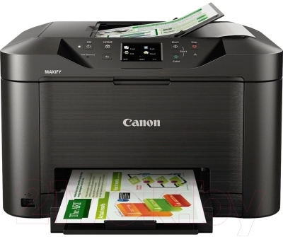 MFD Canon MAXIFY MB5140, Colour Print/Scan/Copier/Network/FAX, DADF(50-sheet),USB Reader,Wi-Fi+Cloud Link,A4,Print 600x1200dpi_2pl,Scan1200x1200dpi,ESAT 24.0/15.5ipm,64-275г/м2,Max.20k p/month,Paper Input: 250sheets,4-ink PGI-2400/2400XLBK,C,M,Y photo 1
