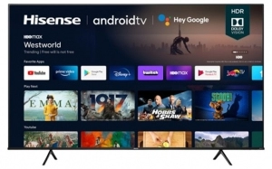 43" LED TV Hisense 43A6G, Black (3840x2160 UHD, MR 120Hz, SMART TV (VIDAA OS), 3 x HDMI2.0, 2 x USB, Wi-Fi (2.4GHz+5GHz), DVB-T/T2/C/S2, Speakers 2 x 7W Dolby Audio, VESA 200x300, 6.8 Kg) 