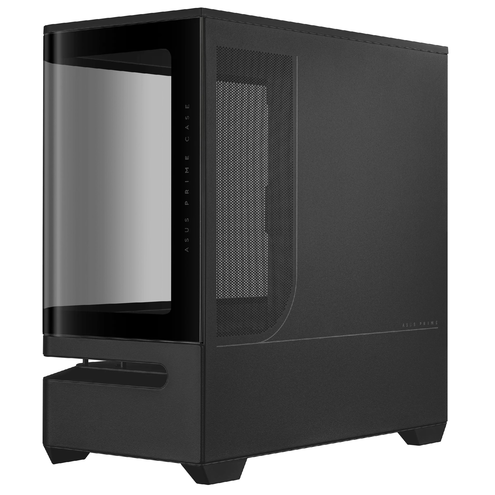 Carcasa ASUS Prime AP202 ARGB Tempered Glass/ noPSU / 3x MR120 ARGB fans/ mATX / Black photo 3
