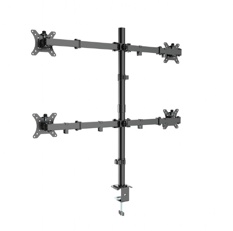 Регулируемый настольный кронштейн для 4 мониторов 13”-32”  Gembird MA-D4-01 photo 3