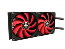 XILENCE Liquid Cooler (XC975) ”LiQuRizer 240” Performance A+ Socket LGA 1700/2066/2011/115x/1200 & AM5/AM4, up to 300W, 2x TF120 Red Fans:120x120x25mm, PWM fans:700-1800rpm, 18.0-32.2 dBA, 70CFM, pump: 2100±10% rpm, 25dBA, 3 pin, LED lit Pump Head, Black thumbnav 3