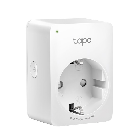 Socket  TP-LINK Tapo P100 (1Pack), 220–240V, 2300Wt, 10A, Smart Mini Plug, Wifi, Remote Access, Scheduling, Away Mode, Voice Control (The Google Assistant, Amazon Alexa) photo 1