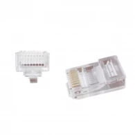 RJ45 Modular Plug LC-PTU-01/50, Universal pass-through modular UTP plug 8P8C, 50 pcs/bag 