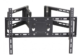 Full-motion TV-Wall Mount for 37 -80”- Gembird ”WM-80ST-02”, allows up to 120 degrees swivel and 20 degrees tilting, max. 60 kg, Distance to wall: 58 - 402 mm, max. VESA 600 x 400, Black thumbnav 3