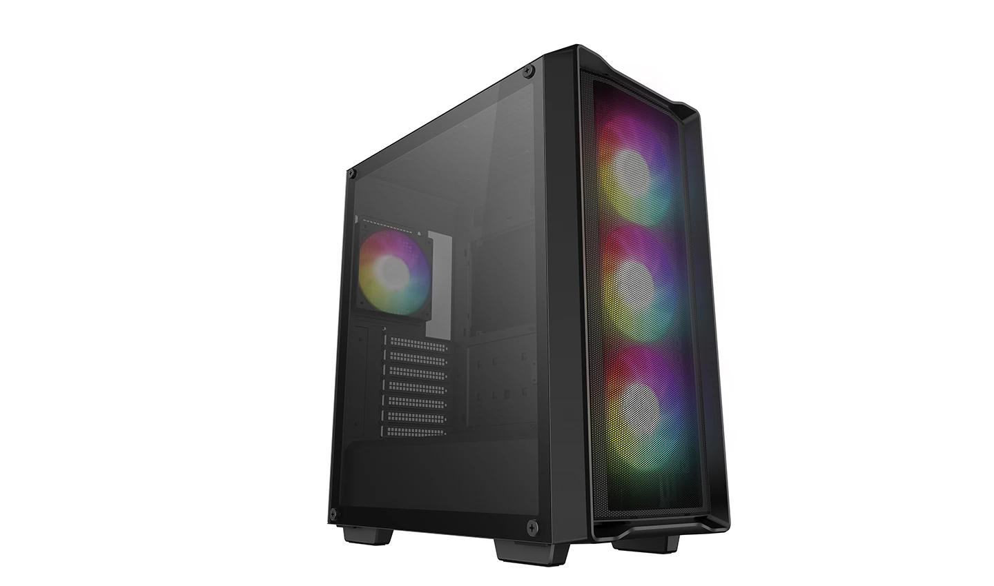 Carcasa DEEPCOOL CC560 MESH V2 / w/oPSU / Side-Window / ATX / Black photo 1