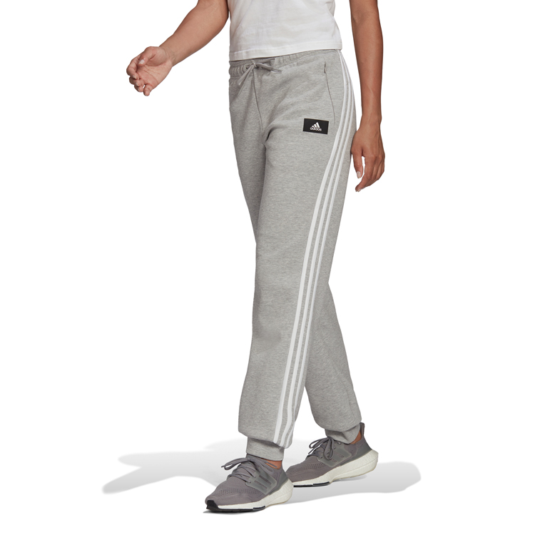 Брюки Adidas W FI 3S Reg Pnt 2XS Серый Женский photo 3
