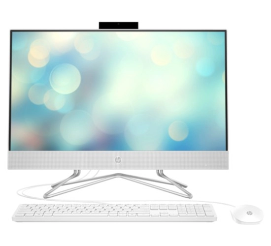 All-in-One PC - 23.8" HP AiO 24-cr0056ci 23.8" FHD AG IPS, Intel Core i3-N300, 1x8GB DDR4, 256GB M.2 2280 PCIe NVMe SSD, Intel® Iris Xe Graphics, CR, HD Cam, WiFi6 2x2 + BT5, HDMI, LAN, White Wired KBD 125KB and MS, FreeDos, Shell White. photo 1