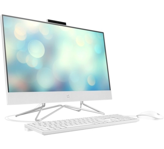 All-in-One PC - 23.8" HP AiO 24-cr0056ci 23.8" FHD AG IPS, Intel Core i3-N300, 1x8GB DDR4, 256GB M.2 2280 PCIe NVMe SSD, Intel® Iris Xe Graphics, CR, HD Cam, WiFi6 2x2 + BT5, HDMI, LAN, White Wired KBD 125KB and MS, FreeDos, Shell White. photo 2