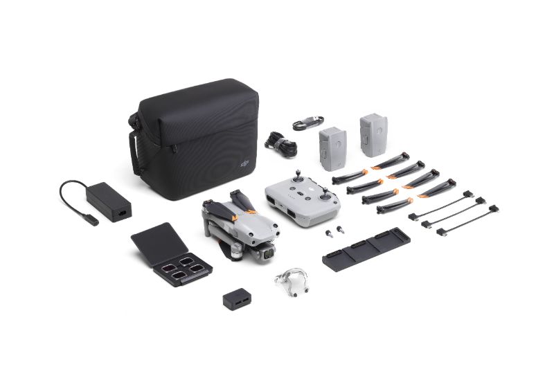 Дроны DJI Mavic Air 2S Fly More Combo / Portable Drone, RC, 20MP photo, 5.4K 30fps / FHD 120fps camera with gimbal, max. 5000m height / 68.4 kmph speed, flight time 31min, Battery 3500 mAh, 595g photo 4