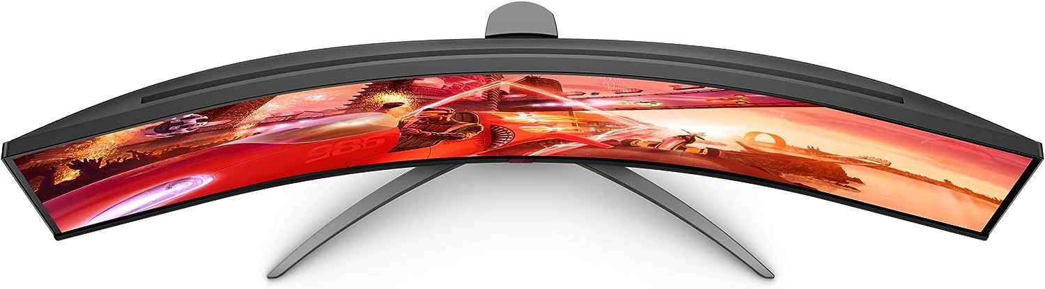49.0” Игровой Монитор AOC AGON AG493QCX / Curved / UltraWide / 32:9 / 144Hz / Black/Silver photo 4